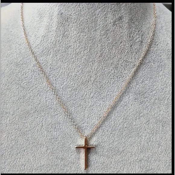 Silver Thick Style Cross Pendant Necklace - Picture 5 of 6